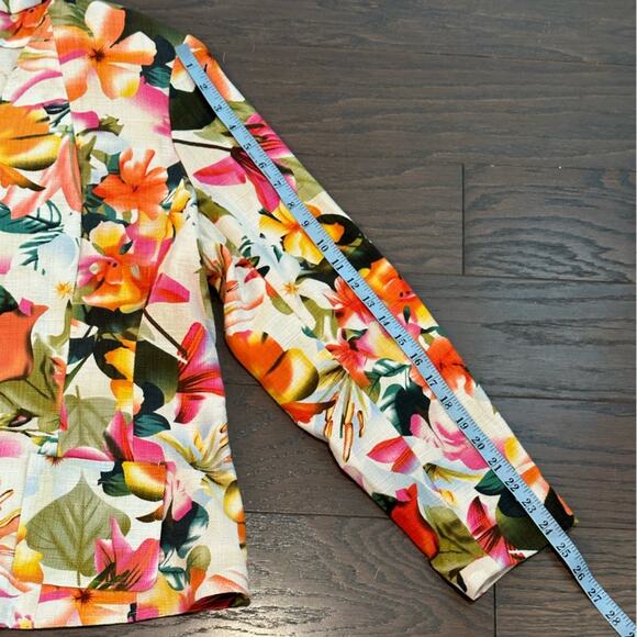 Coldwater Creek Vibrant Floral Jacket Size XL NWOT - Picture 6 of 9